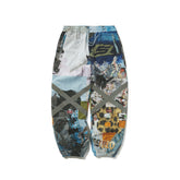 BSRABBIT ORIGINAL POT-X REFLECTIVE WIDE JOGGER PANTS ART PAINTING